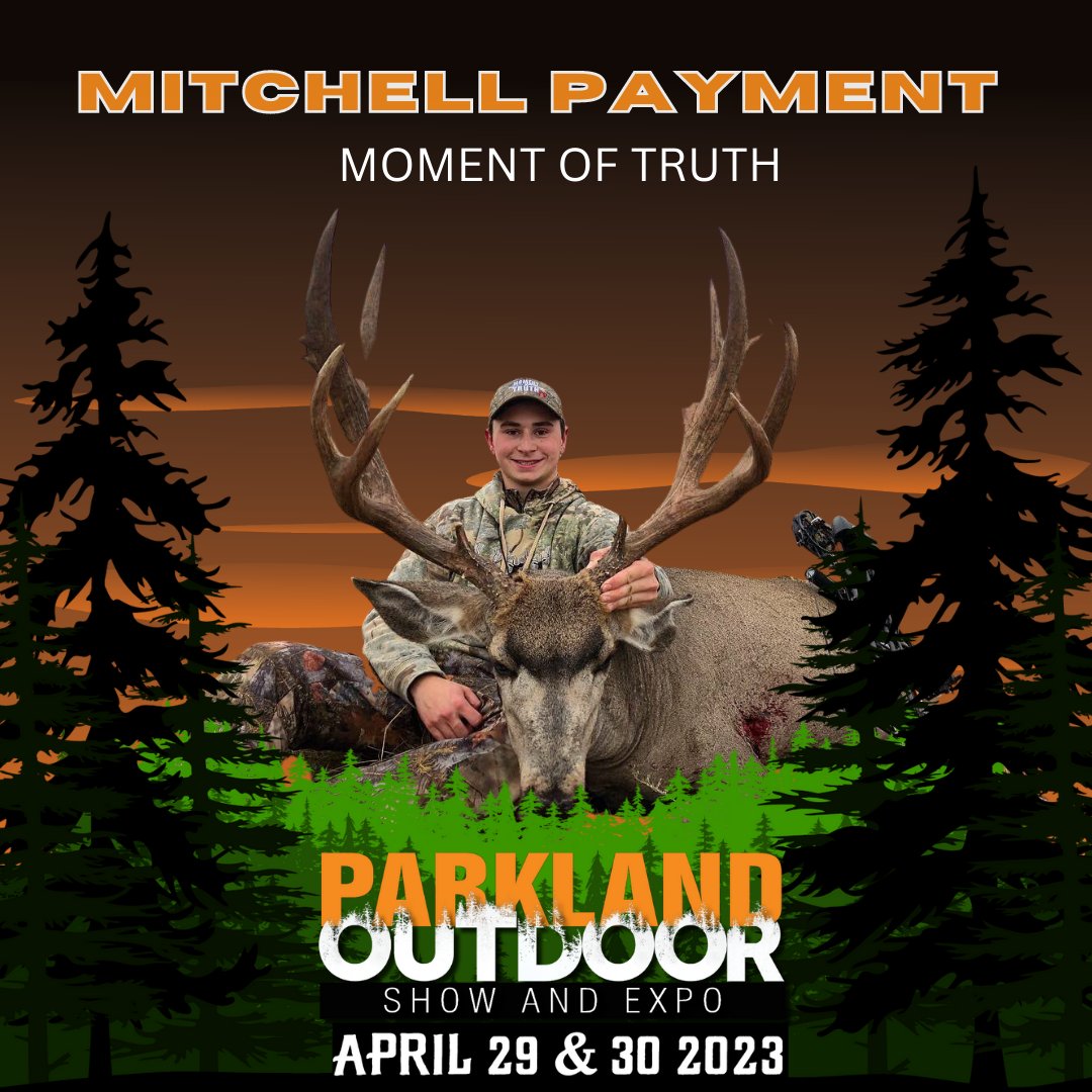 Don't miss a second of the 2023 Parkland Outdoor Show. Including our unbelievable line of speakers. Like Mitchell Payment - Moment of Truth! Check out parklandoutdoorshow.com/meet-the-speak… to learn more!

#hunting #fishing #trapping #trapline #archery #speakers #momentoftruth
<a href="/MomentOfTruthtv/">Moment Of Truth</a>