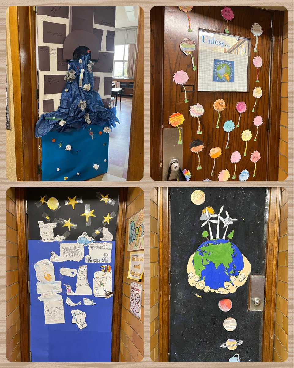 SpadaforaMrs's tweet photo. Yesterday was “Walk-About Wednesday” at Marlborough! Ss had a wonderful time admiring and discussing the Earth Day displays on different classroom doors. @gecdsbmariners https://t.co/dkbAAxZtAW