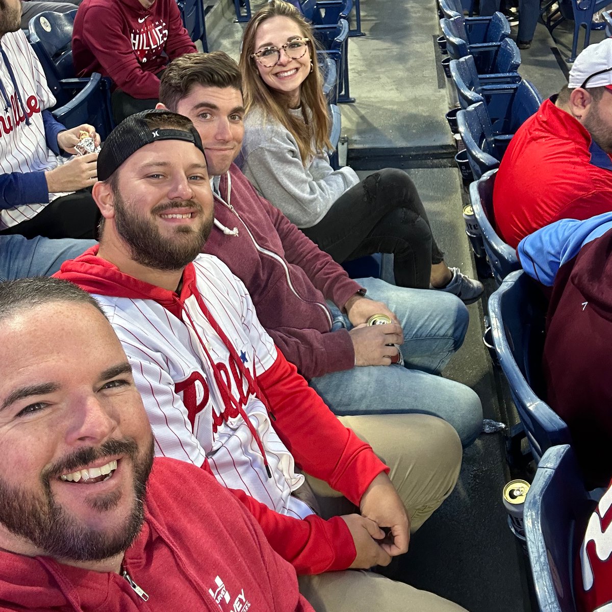 NuLookHome's tweet photo. Our NJ team had a fun night out at the Phillies game! Work hard, play hard ⚾️🤩 #TeamBuilding #LifeAtNuLook https://t.co/9QKBO8QqVx