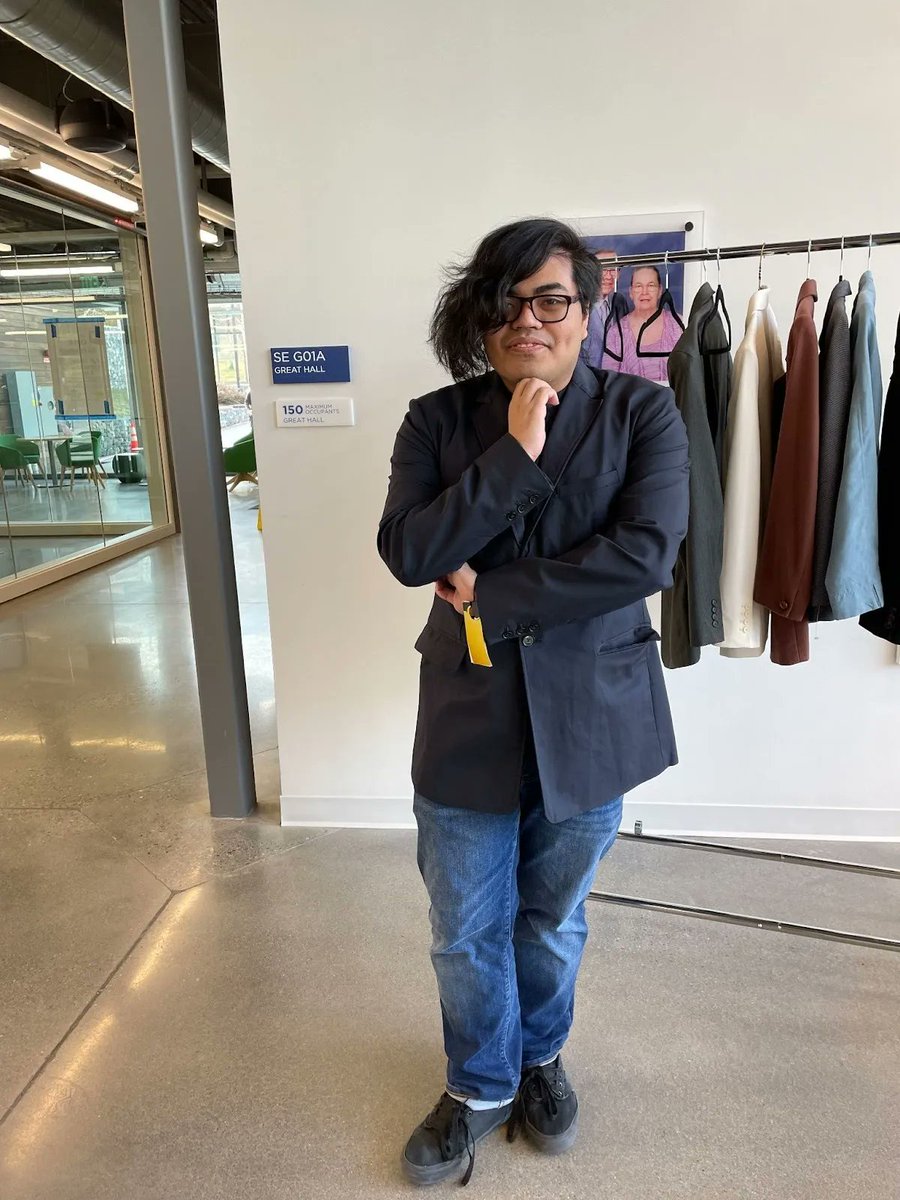 Students <a href="/CapeCodComCol/">Cape Cod Community College</a> Blaze a Path to Success! When Maura Smith-Stein, #STEM Success Coach, noticed students weren't dressed appropriately for #interviews, a #blazer drive was created to increase students #career preparedness. Check out the full article: buff.ly/3LxJRQp