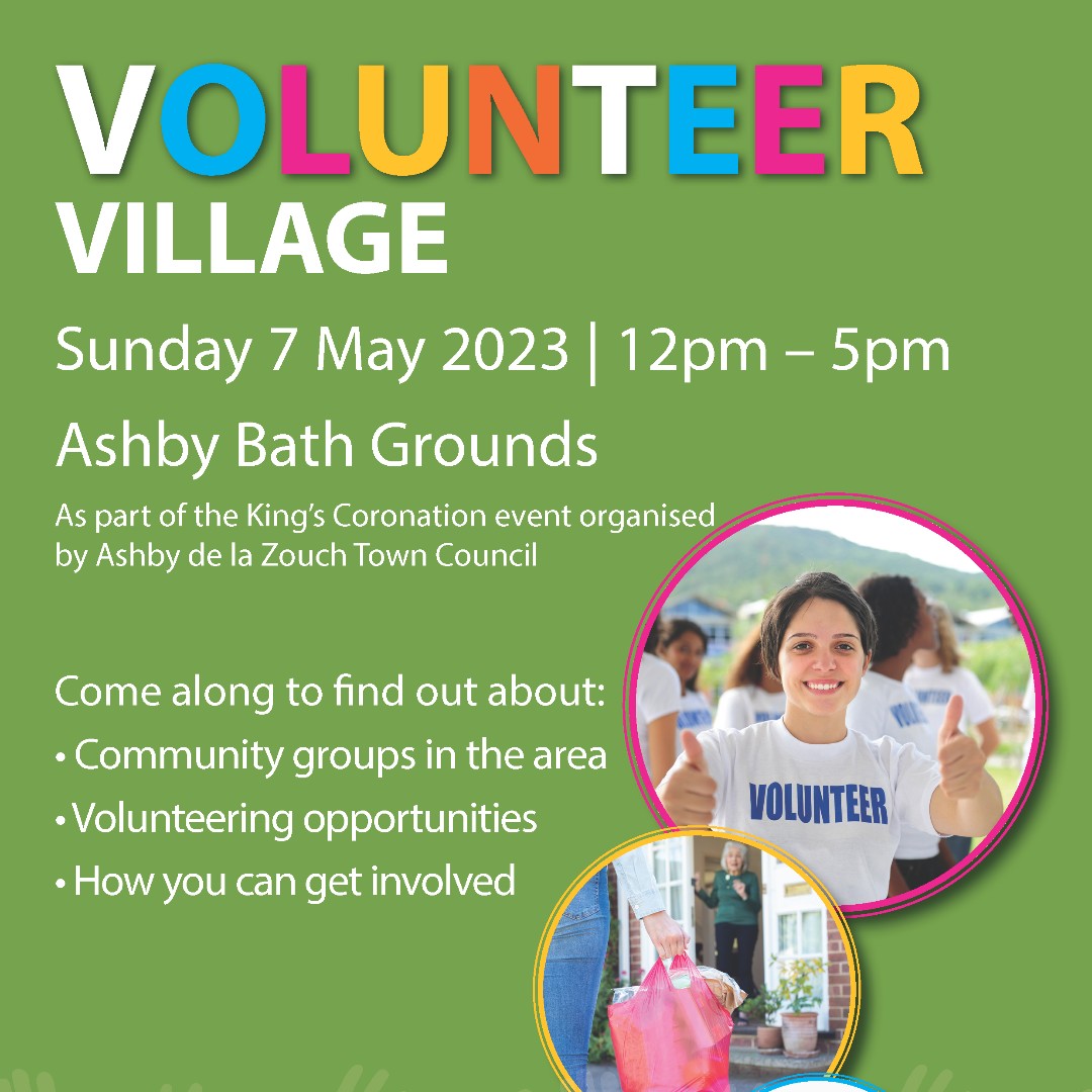 valonline's tweet photo. As part of the King’s Coronation event organised by Ashby de la Zouch Town Council, Come along to learn about community groups in the area, Volunteering opportunities &amp; How you can get involved. 
#LoveAshby #kingscoronation #volunteervillage #BigHelpOut
@LeicsCountyHall @NWLeics https://t.co/KhVm7lysIe