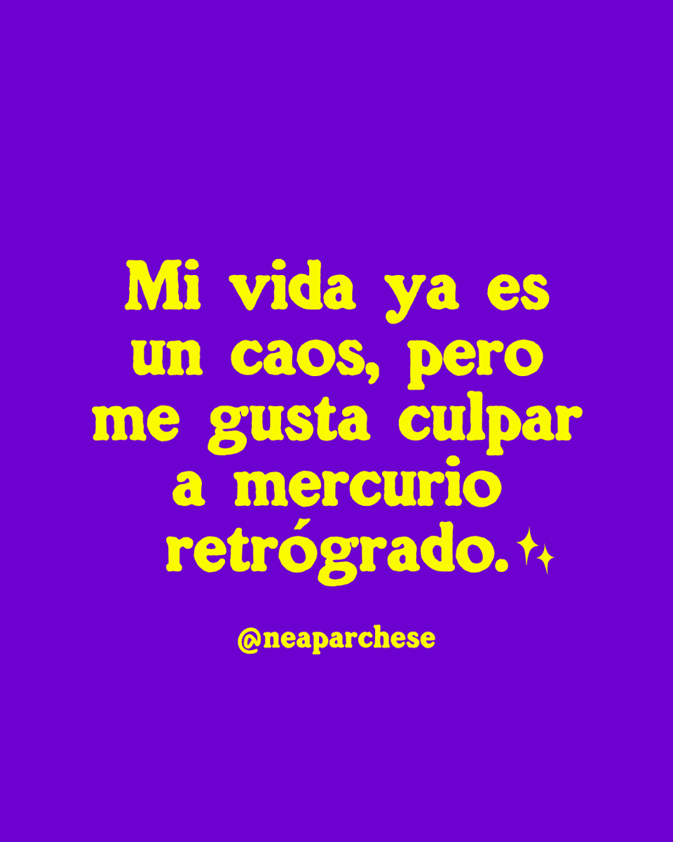 neaparchese's tweet photo. Mercurio retrógrado me está respirando en la nuca, Marce 😩✨ https://t.co/Q0GFNLyL3N