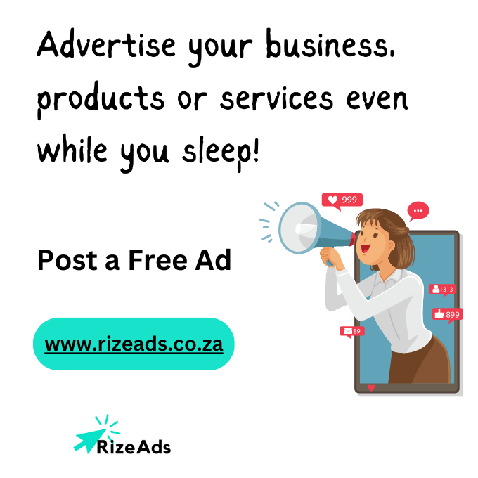 RizeAds_'s tweet photo. RizeAds offers free local classified ads for small businesses. We provide a simple solution for selling, buying, trading, discussing, organising, and meeting people near you.
SignUp For FREE Ads:
https://t.co/RxPJsTSe8J
#PostFreeAds #FreeAds Soshanguve Zara Bongani Baloyi https://t.co/fBBtsPghmE