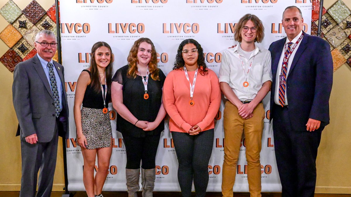 LivingstonCoNY's tweet photo. ICYMI: Last night, #LivCo celebrated its rising stars at the Teen Recognition Award Ceremony. Pictured below are students from Avon, Caledonia, Conesus, Geneseo 1/4

Learn more ➡️ https://t.co/OxlVDJqlOp https://t.co/lLErJntfV9