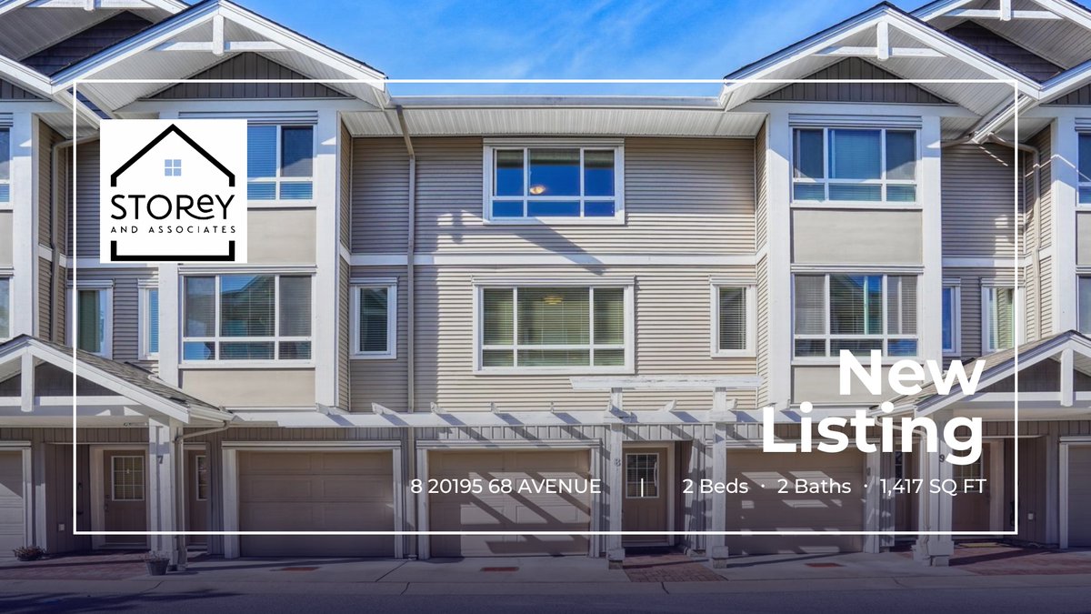 TINASHAWREALTOR's tweet photo. 📍 New Listing 📍 Take a look at this fantastic new property that just hit the market located at 8 20195 68 Avenue in Langley. Reach out to Tina or at (604) 417-9899 for more information https://t.co/ZiUsRLiiWA https://t.co/e5QicEyjxs