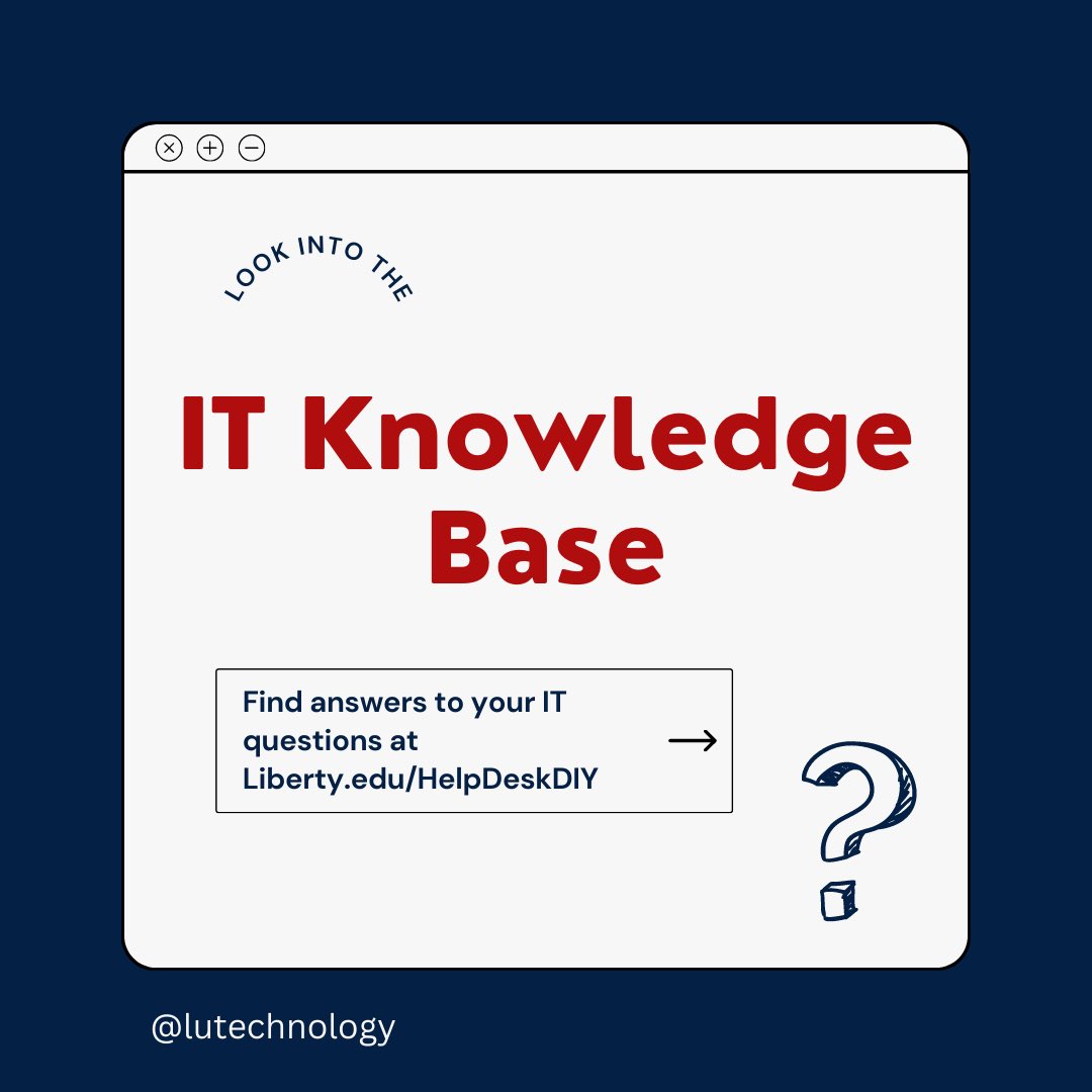 Liberty University HelpDesk on Twitter "Have questions? We have the