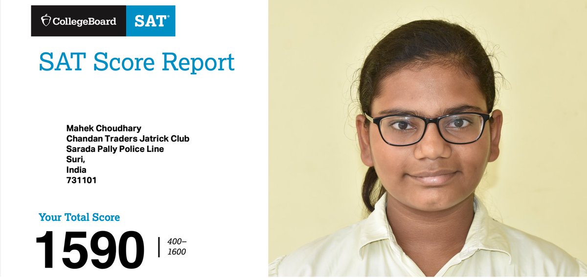 levelfieldpupil's tweet photo. Tomorrow is the last day of the session for 2023 batch of students. As they finish their school years, we congratulate two of them on getting 1590/1600 on the SAT test in class 12.   

Here is Mahek who got 1590 in the Aug 2022 SAT. https://t.co/W3l4gRRgu1