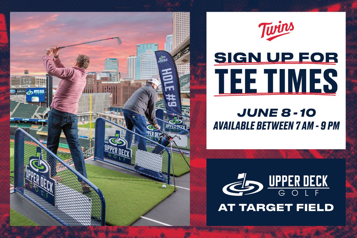 Twins's tweet photo. Another day added! ⛳️

Tee times are on sale NOW!!

https://t.co/0CCFy6B7Lc https://t.co/nzcXu32Luk