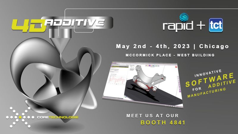 CoreTechnologie's tweet photo. 📣 The @RAPID_Event show is just around the corner and we are very excited to present our software #4D_Additive.

At our booth, you will have the opportunity to see first-hand the power of @CoreTechnologie's #4D_Additive software! 🛠 https://t.co/4O4TfuHyNT