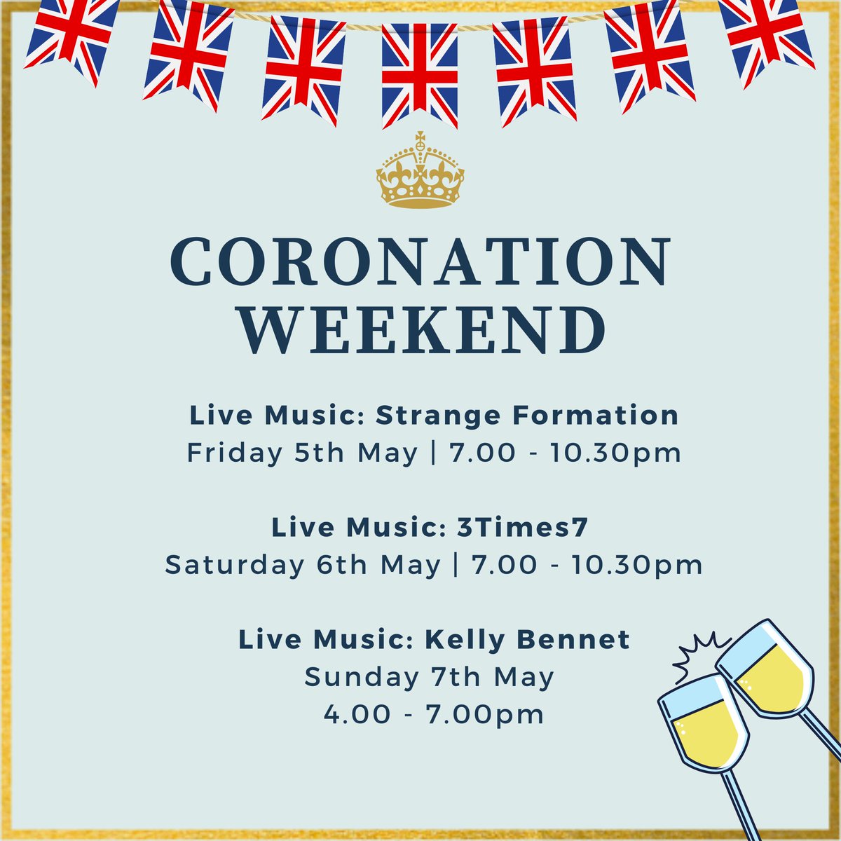 GariRedhill's tweet photo. Join us on the Coronation weekend for a royal celebration fit for a King! We've got lots planned, so don't miss out on the fun. #CoronationWeekend #NotJustAPub #CommunitiesCan https://t.co/HzHX6TIjMV