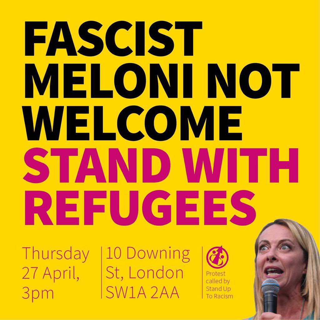 Marche des Solidarités (@msolidarites) on Twitter photo #NoToFascistMeloni à Londres
#NoToFascistLePen au Havre
Ensemble contre les fascistes !
#RefugeesWelcome
#NeverAgain
#SolidaritéAntifasciste
#SolidaritéAntiraciste
<a href="/AntiRacismDay/">Stand Up To Racism</a> #NoToFascistMeloni à Londres
#NoToFascistLePen au Havre
Ensemble contre les fascistes !
#RefugeesWelcome
#NeverAgain
#SolidaritéAntifasciste
#SolidaritéAntiraciste
<a href="/AntiRacismDay/">Stand Up To Racism</a>