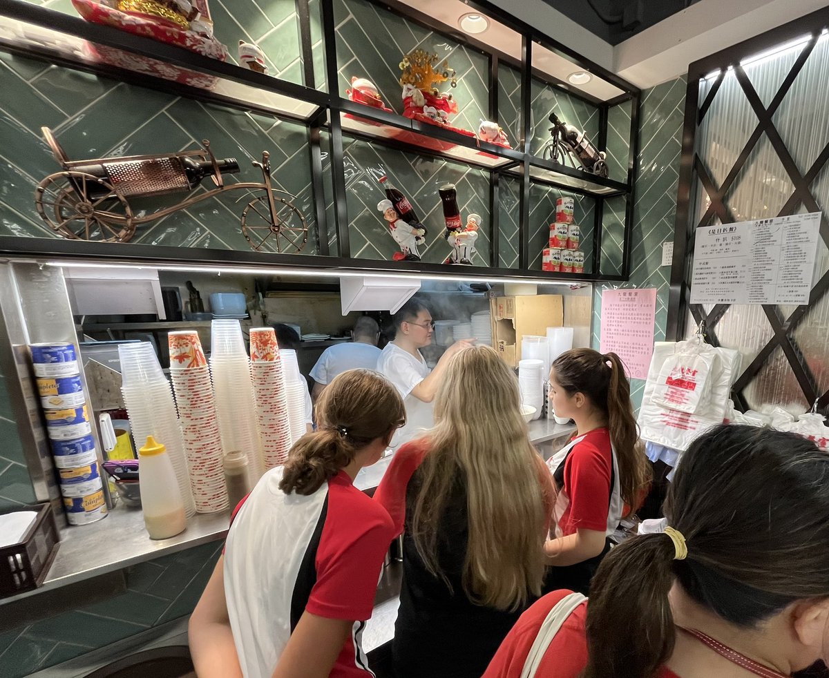 MsPYeung's tweet photo. No better way to learn about culture than through food. HFC3M students went on a food tour to learn about the history, social issues and delicious dishes in Sham Shui Po. https://t.co/h4Nvn1UAWn