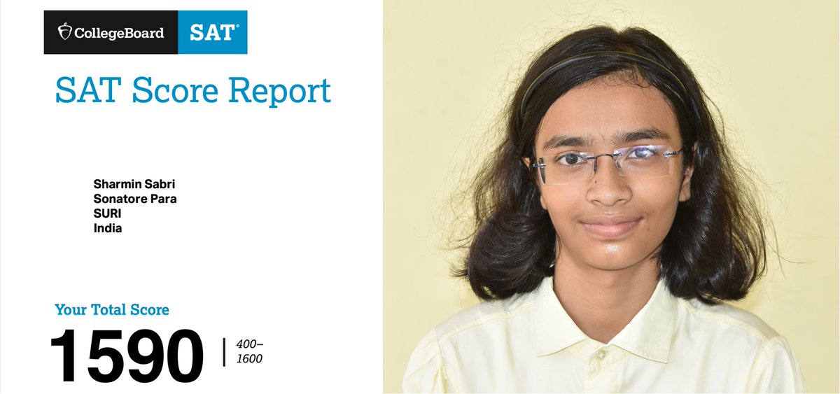 levelfieldpupil's tweet photo. Tomorrow is the last day of the session for 2023 batch of students. As they finish their school years, we congratulate two of them on getting 1590/1600 on the SAT test in class 12. 

Here is Sharmin who got 1590 in the Jan 2023 SAT. https://t.co/JXcW52wiA3