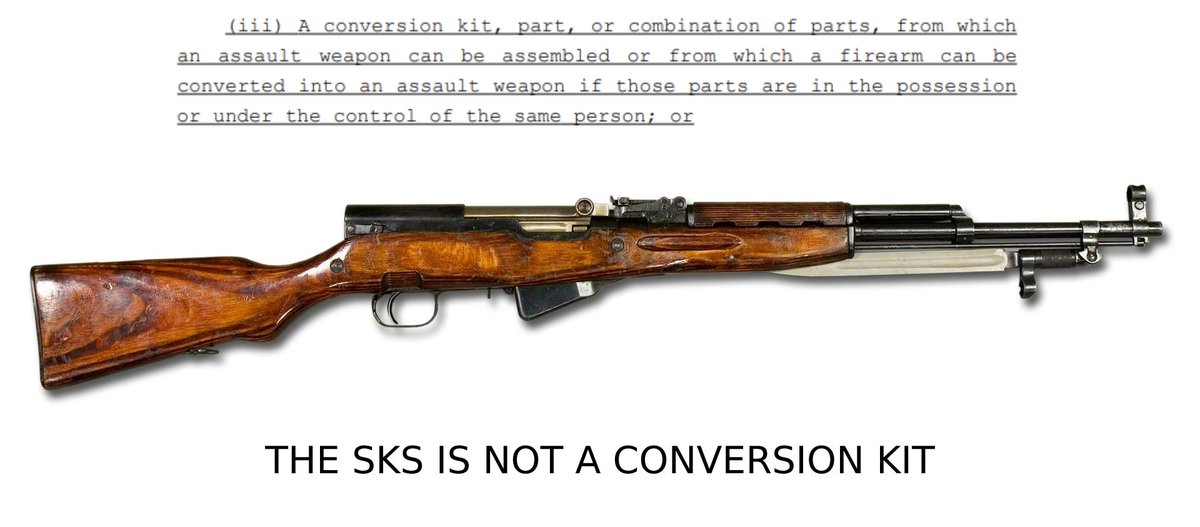 GunLoveBlog's tweet photo. @WAStateGov banned the SKS by name even though it has none of the "assault weapon" features mentioned in the bill. What's going on?? https://t.co/jMbrAdLsZm