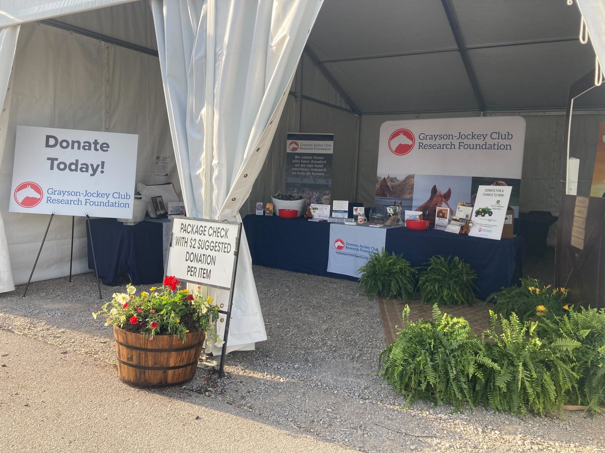 Grayson_JC's tweet photo. Stop by booth 28 at the Land Rover Kentucky Three-Day Event to complete your scavenger hunt task by standing in the famed stall one of Claiborne Farm for a chance to win some awesome prizes!
#LRK3DE #bestweekendever #Secretariat #graysonjockey #equineresearch #useventing https://t.co/juPoDN4v3o
