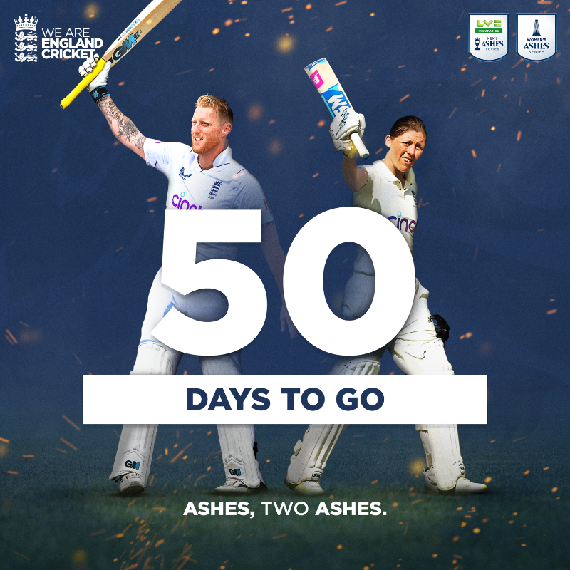 HomeOfCricket's tweet photo. 50 days to go until the start of The Ashes 🙌

🎟 Secure your Lord's tickets now ⤵️

#LoveLords