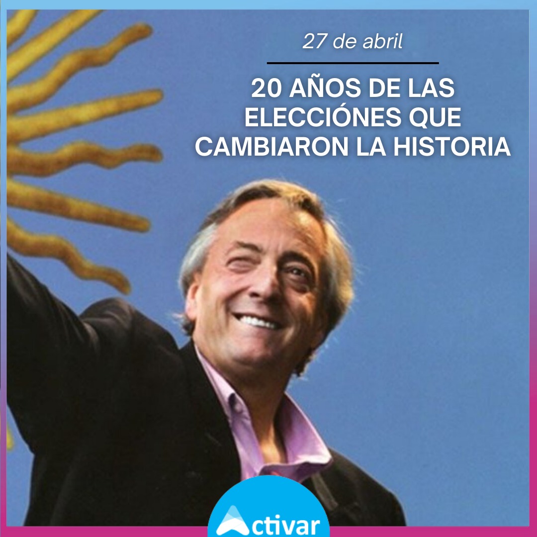 CentroActivar's tweet photo. Hace 20 años el compañero Néstor Kirchner sacaba el 22% de los votos, y con profunda convicción y coraje, comenzó el proceso de transformación de nuestra Patria para siempre 💙

#Nestor20años 🐧 #Activar #Varela https://t.co/FdH6bXmWBo