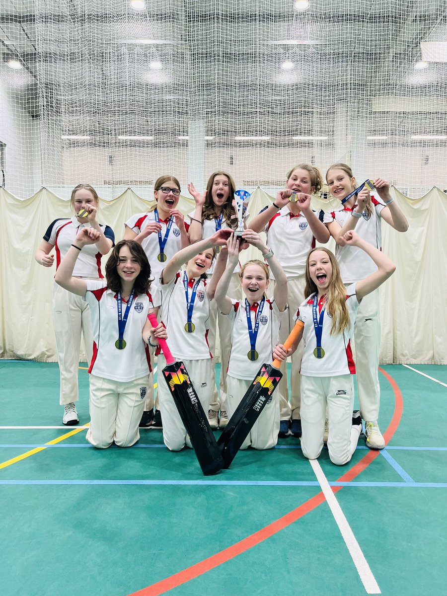 A huge congratulations to our U13 Indoor girls who competed at the regional finals yesterday, becoming Regional champions and move onto the National final next month! 🏏🏆#teamwork #cricket #girlssports