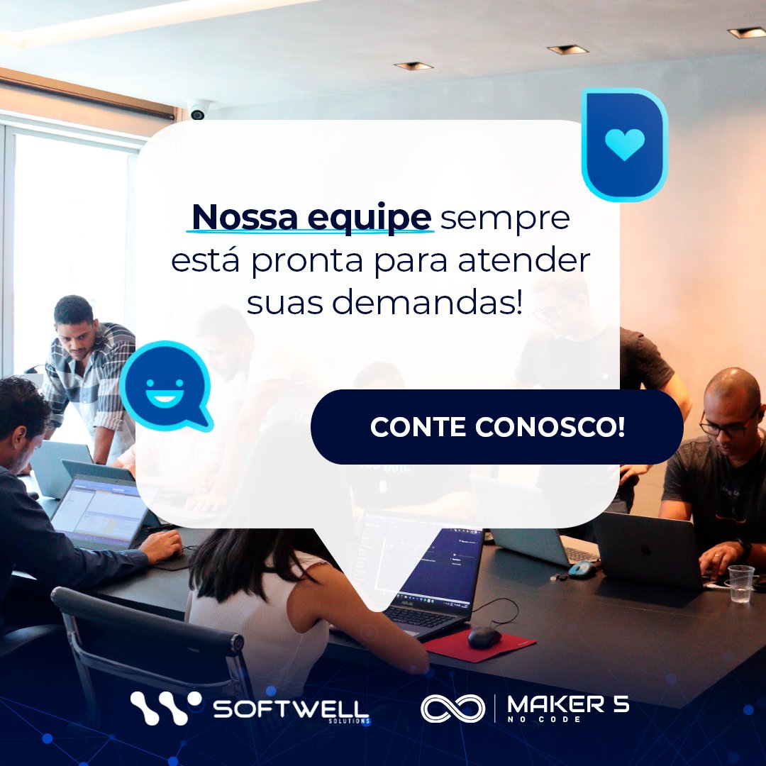 softwellmaker's tweet photo. Maker 5 No-code: Redução de custos, agilidade e lucratividade. 
Destaque-se no mundo corporativo e desenvolva soluções inovadoras com a tecnologia No-code. 

Nós podemos ajudar a alavancar o seu negócio. Entre em contato! 

#nocode #softwell #solucoesinteligentes #maker #maker5 https://t.co/0qBz5fsIBS