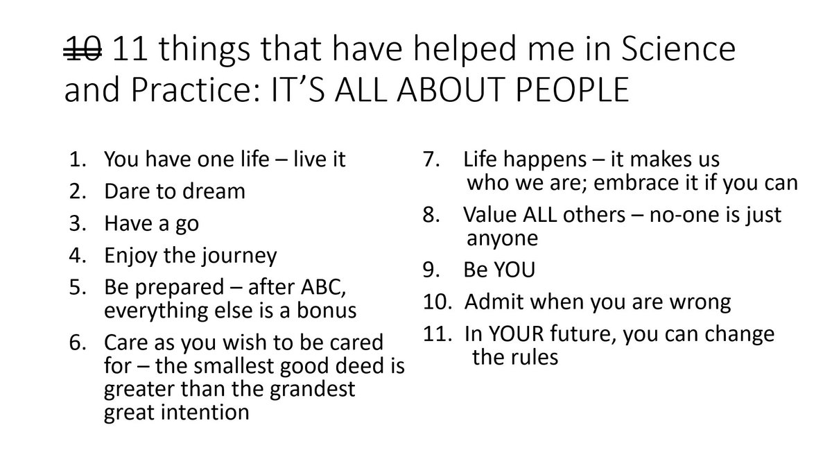 60yrs in 60 minutes - what I wish I had been told at the start of life &amp; my career. Great honour to deliver the final lecture to our next generation of doctors. I’ve taught many of them - they’re terrific people, needing to be valued &amp; retained in the U.K.