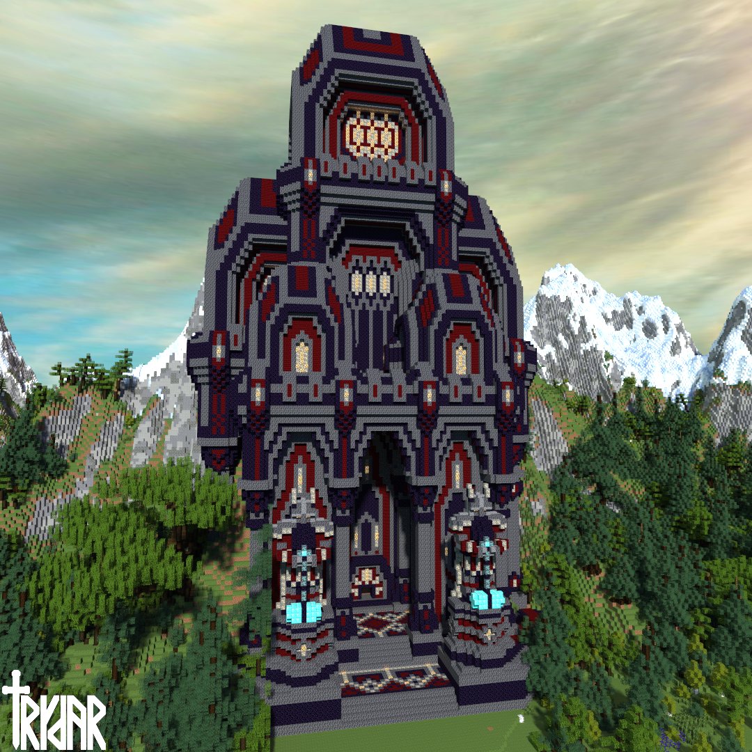trydar9k's tweet photo. the dwarven city gate is finished, tutorial to follow next week sometime. #minecraft https://t.co/gUc1px1VQZ