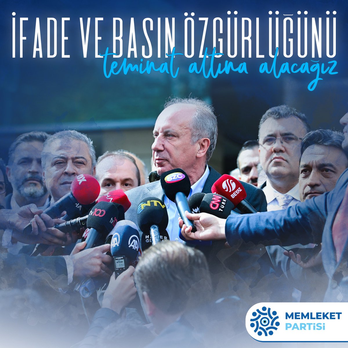İfade ve basın özgürlüğünü teminat altına alacağız. Herkes özgürce tweet atabilecek!