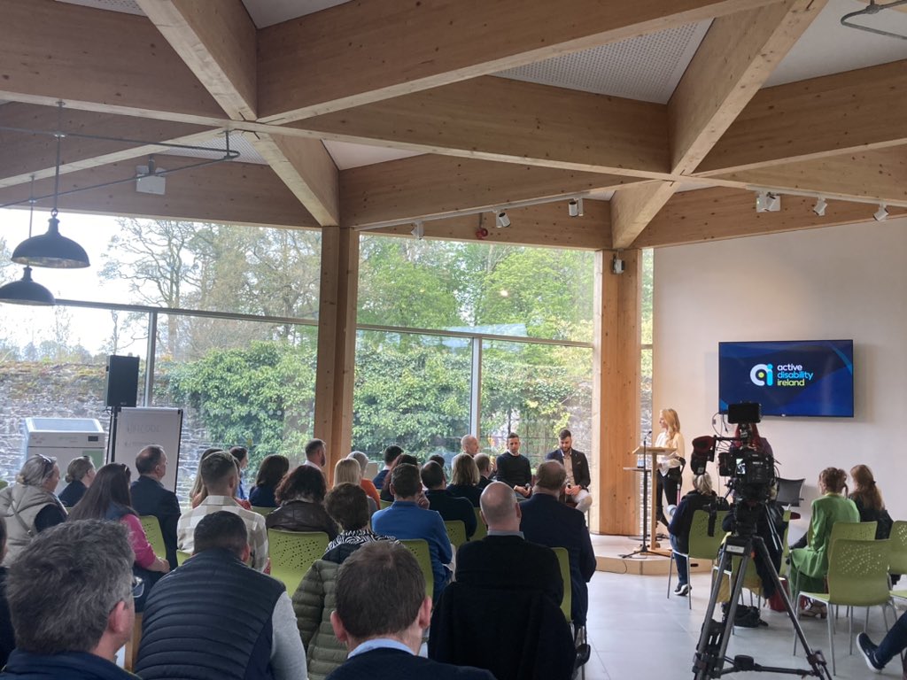 Salaso_'s tweet photo. Delighted to be here at the Cara big reveal. A wonderful new name aligning with a great vision for promoting #inclusive physical activity. Well done to Niamh Daffy and all the team at @AD_Ireland. Proud to be your partner &amp; wishing you the very best for an exciting future ahead! https://t.co/fC5JlkiGTd
