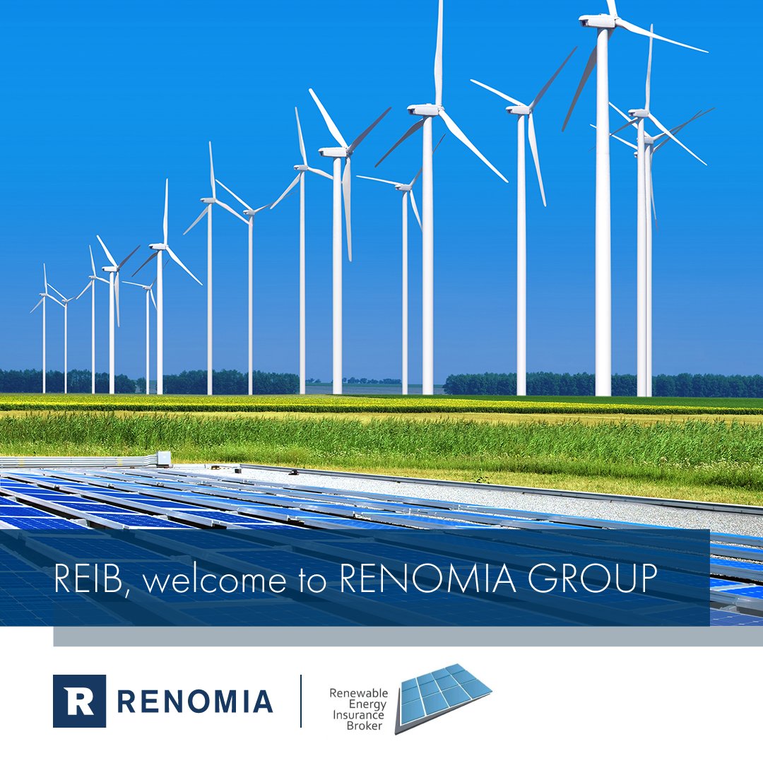 RENOMIAGROUP's tweet photo. Exciting news! #REIB is now part of #RENOMIAgroup. They currently manage risk for clients with 2GWp combined energy output in Bulgaria, Poland, Romania and Italy. This partnership is taking our #renewableenergy services to the next level🌱

#insurance #insurancebroker https://t.co/UTHN1OUiEo