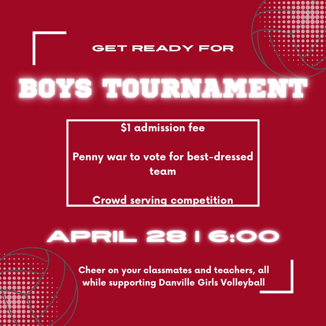 DvilleVB's tweet photo. TOMORROW! If you’re coming to watch, here’s what you need to know:
- $1 entry fee (cash or Venmo)
- bring change to vote for our best-dressed team
- in our serving competition ($.25/serve), you could win a slice of pizza😛🍕

Concession stand will be open as well! See you there🤩 https://t.co/mfqVslAF8D