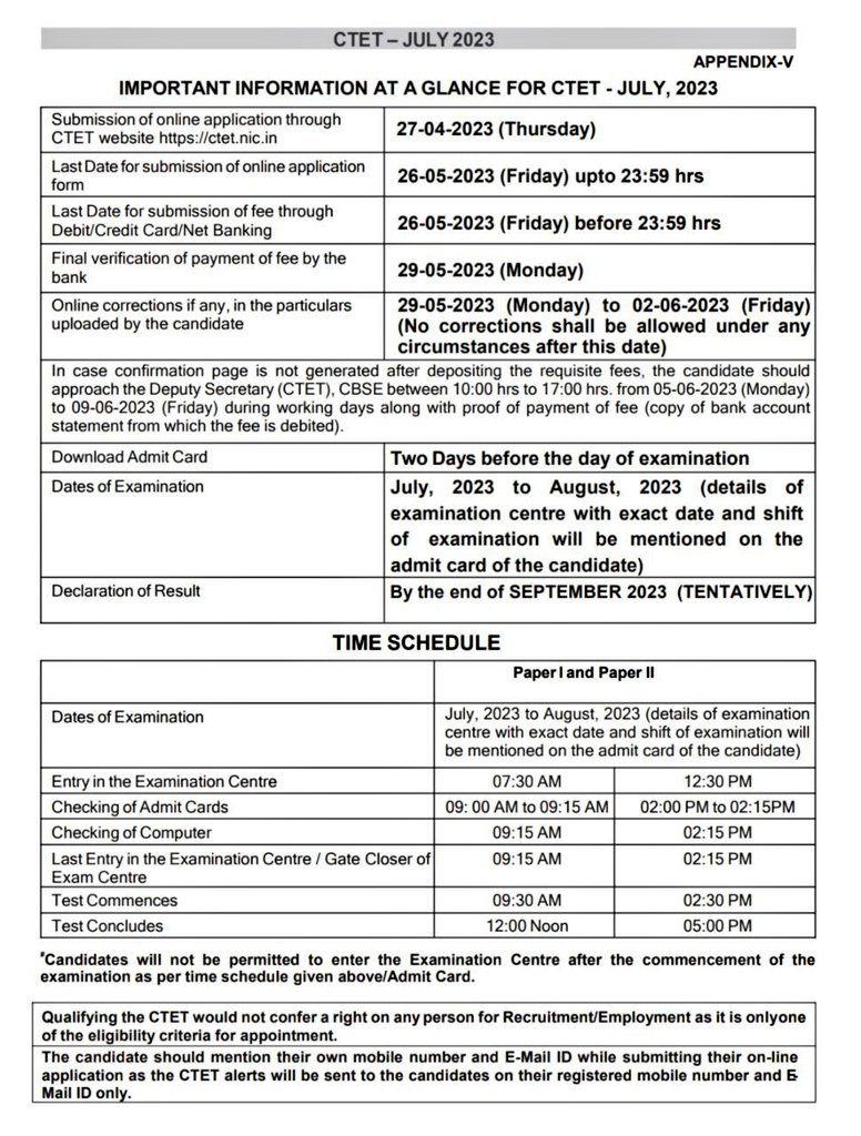 Educators of Bihar on Twitter: "CTET JULY 2023 APPLICATION FORM START -  https://t.co/1FQy0eUOzm https://t.co/WmIasmJleb" / Twitter