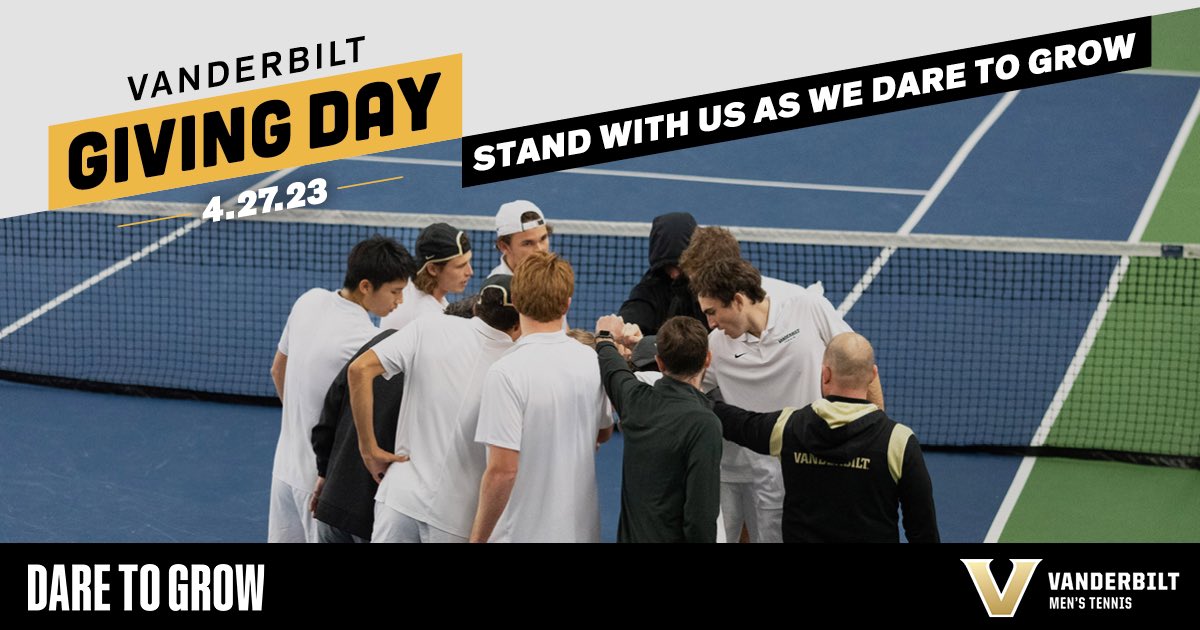 Today is Giving Day! Support our program and make a gift to the Excellence Fund for Men’s Tennis! 

Donation link in bio. 

#VU4Life ⚓️ #DareToGrow ⚓️ #AnchorDown