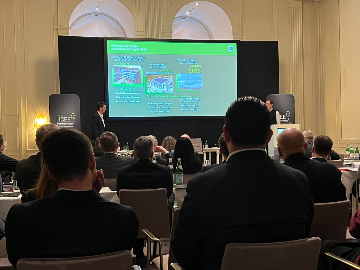 vectorfoiltec's tweet photo. Our Managing Director Philipp Lehnert at the ICEE in Berlin! The International Council of Energy &amp; Environment works with the world's leading key players across the manufacturing value chain to improve collaboration on energy efficiency, the environment and sustainability. https://t.co/TswyDRi96K