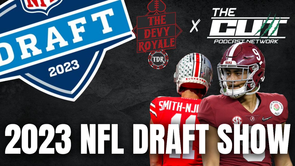 Christian Williams (@cwilliamsnfl) on Twitter photo Streaming live on <a href="/TheDevyRoyale/">The Devy Royale</a> and <a href="/TheCutFFB/">The Cut Podcast Network</a>, Randy, Kevin, Jeff and I will be analyzing & reacting to every pick, giving scouting reports on every first-round player, and hopefully entertaining you.
Join us tonight at 8:00 PM ET. Streaming live on <a href="/TheDevyRoyale/">The Devy Royale</a> and <a href="/TheCutFFB/">The Cut Podcast Network</a>, Randy, Kevin, Jeff and I will be analyzing & reacting to every pick, giving scouting reports on every first-round player, and hopefully entertaining you.
Join us tonight at 8:00 PM ET.
