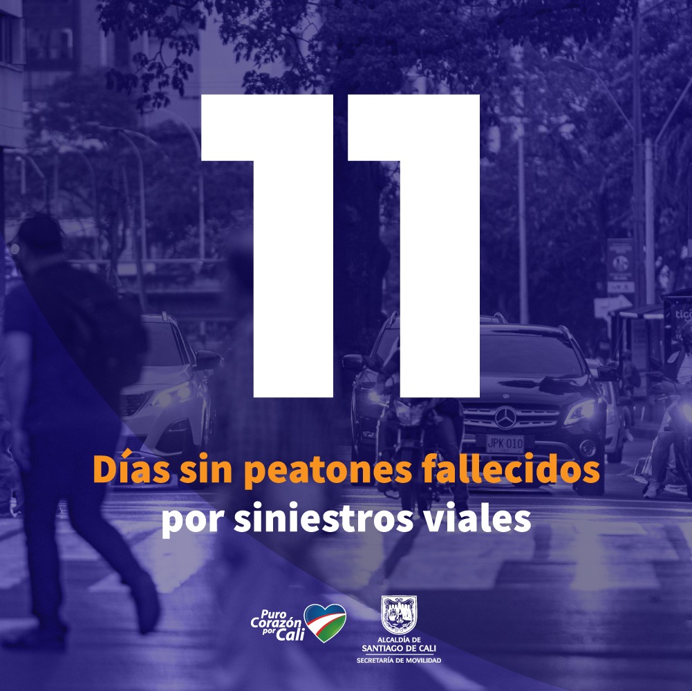 MovilidadCali's tweet photo. Completamos hoy 3⃣2️⃣ días consecutivos salvando vidas de ciclistas, 1⃣1️⃣ días de peatones y 9️⃣ días de motociclistas. ¡Trabajemos juntos por una #MovilidadParaLaVida!

#TeQueremosCali💙❤️💚
@AlcaldiaDeCali @JorgeIvanOspina https://t.co/qPhtVc1h41