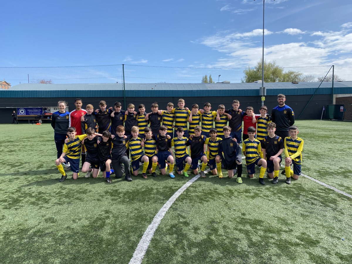 CollegeBenildus's tweet photo. Well done to our first-year football team yesterday who won the Leinster Cup Final 1-0 against a tough Donabate side. 
Our lads put in an excellent performance yesterday and did the school proud. https://t.co/nouH1KFVph