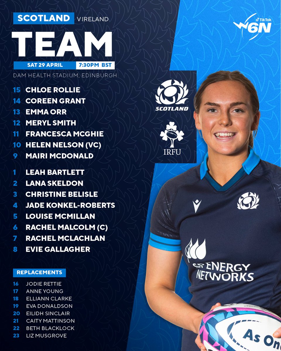 Scotlandteam's tweet photo. Your Scotland team for this Saturday's @Womens6Nations finale has been confirmed 🏴󠁧󠁢󠁳󠁣󠁴󠁿

Read more ➡️ https://t.co/IgeeVS9fkU https://t.co/QWgN5hbciY