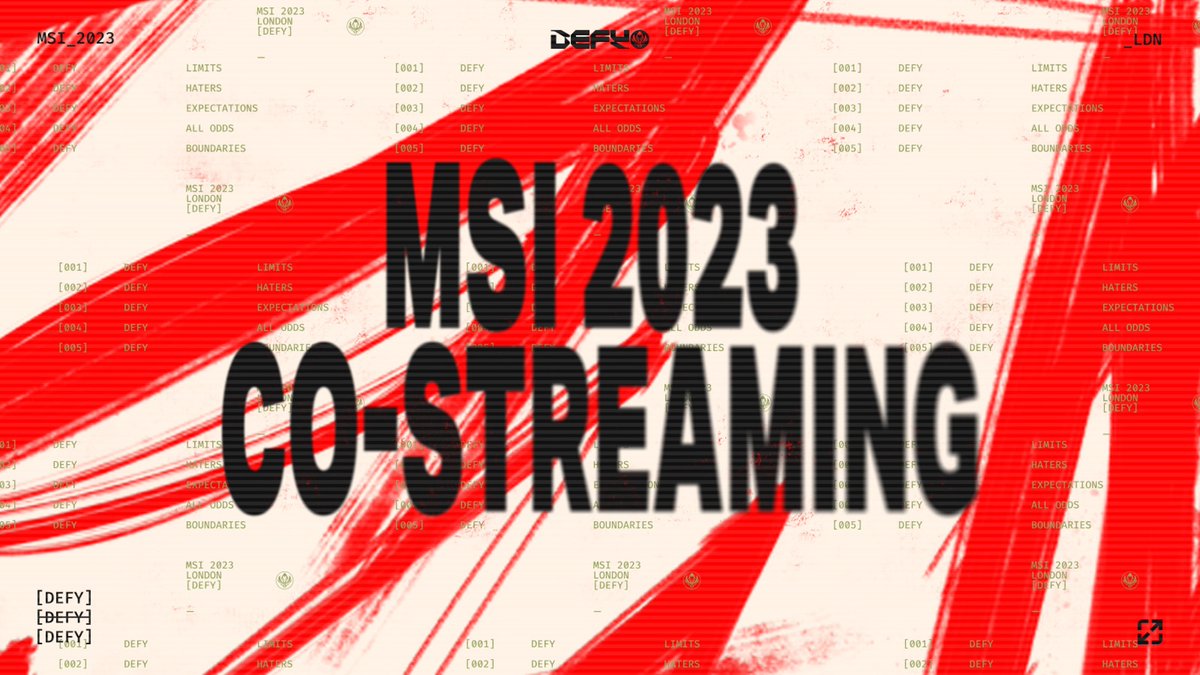 Riot Games is pushing even more for co-streaming now.

- 30+ pre-approved co-streamers for <a href="/lolesports/">LoL Esports</a> MSI 2023 for the first time.
- Multiple different languages + regions.
- Qualified pro teams can also co-stream virtually all throughout MSI.

📰: lolesports.com/article/msi-20…