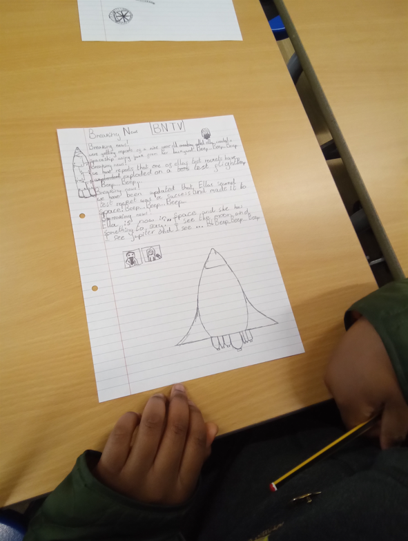 StJosephsRCPri2's tweet photo. The children had a fun filled day with others learning about poetry and how to improve their writing skills. Many thanks to @DBertulis and @whitchurchprm for hosting #poetry #WritersWorkshop #MajorTalent https://t.co/HpqzwRkFXl