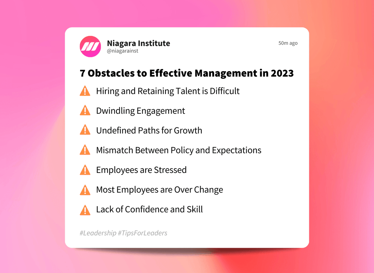 Effective management is always challenging, but does it feel harder than ever this year? If so, here are 7 obstacles you may be experiencing. Learn more here: hubs.li/Q01MYsFB0