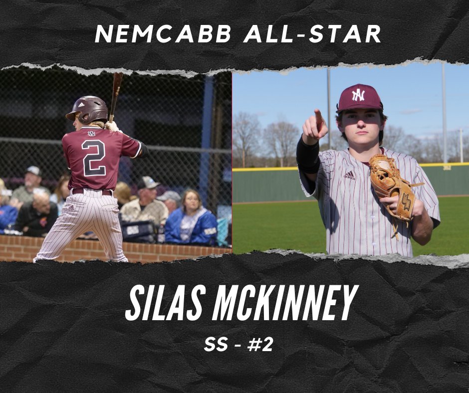 New Albany Baseball (@nabulldogbsb) on Twitter photo NEMCABB ALL-STAR
#2 SILAS MCKINNEY NEMCABB ALL-STAR
#2 SILAS MCKINNEY