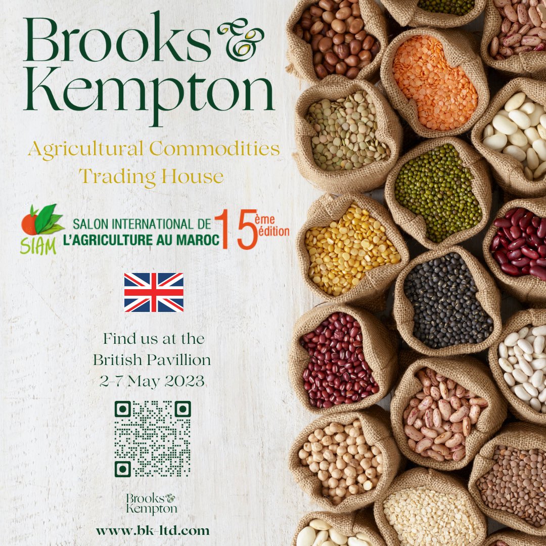 Brooks &amp; Kempton is delighted to announce that it has been selected by the UK 🇬🇧 Department of International Trade to exhibit in SIAM 2023 in Morocco 🇲🇦.A fantastic opportunity to show case our products to industry peers, potential partners and clients from around the world 🌎.