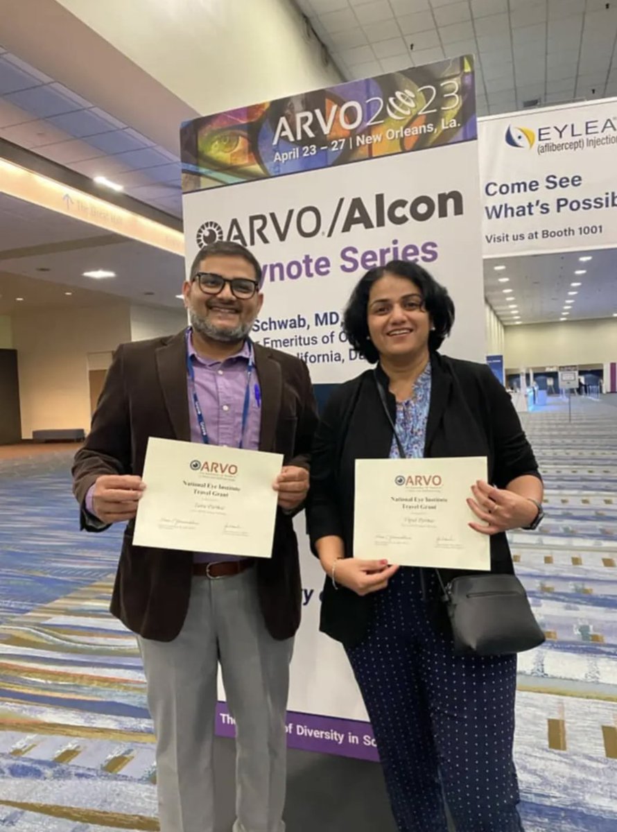 MayurGeneTx's tweet photo. Great presentations by Tanu and Vipul from @GMalekLab. Congratulations on getting the NEI travel grant!! @dukeeyecenter @NEIDirector @ARVOinfo @dukeeyecenter #ARVO2023 https://t.co/O7wuin6wMk