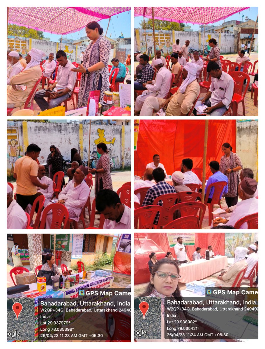 Bahadrabad_RDUK's tweet photo. On 26.04.2023, the team of reap scheme Bahadarabad participated in the #Agricultural_festival 2023 program in Salempur Panchayat of development block Bahadarabad.#km
#livelihood_activities
@basava_ias 
@ganeshjoshibjp 
@MoRD_GoI 
@REAPUttarakhand 
@REAPHaridwar 
@SANJAYK47559742 https://t.co/UnM5v3hYJ7