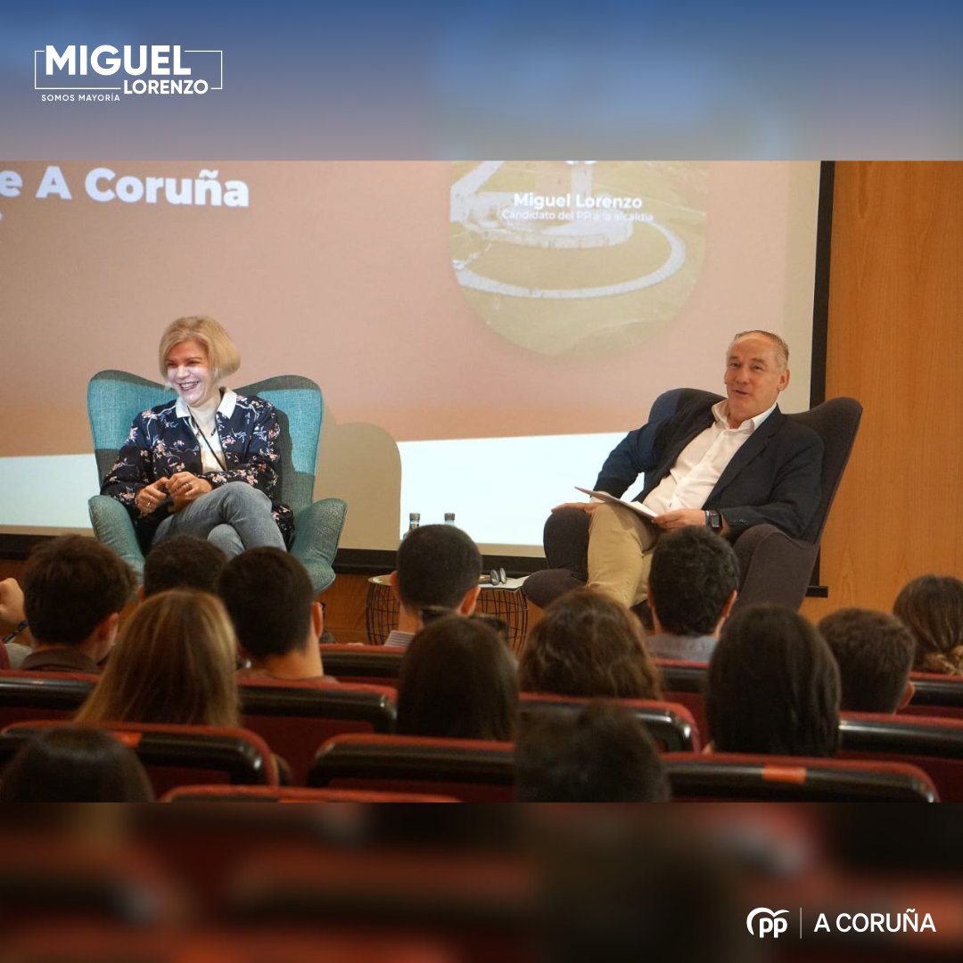 MLorenzoTorres's tweet photo. Volver a la universidad es emocionante. Allí fui feliz como alumno y profesor. Estuve en @CesugaGalicia en su ciclo de diálogos sobre el futuro de A Coruña. Del encuentro extraigo la ilusión de que hay futuro y muy bueno. Está en nuestra mano.

#conliderazgo #MiguelLorenzo2023 https://t.co/M3iAvQbUva