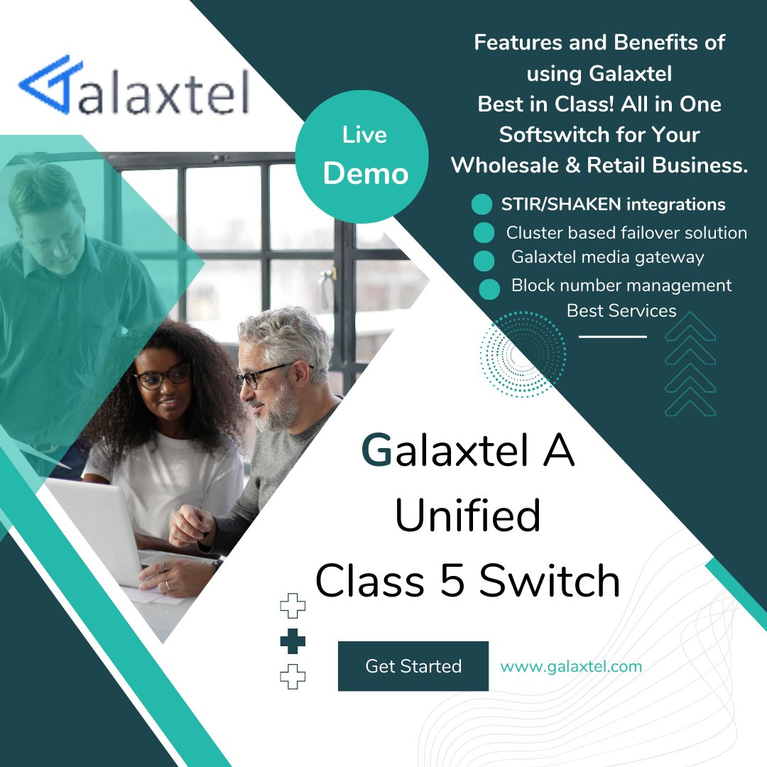SaraAndysara660's tweet photo. Welcome to Galaxtel ! A Unified Class five Voice over IP billing switch. Best in Class! All in One Softswitch for Your Wholesale & Retail Business. live:.cid.6bdfb57996c95915 WhatsApp +44 7362 034520ย #VOIP #voipprovider #voipbusinessย โ https://t.co/Xo4A6huGwW
