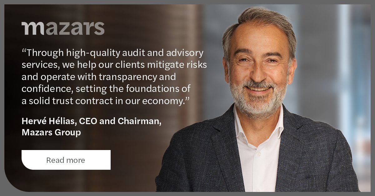 Now more than ever, businesses must respond to societal expectations and needs. At Mazars, we stand by our clients as they navigate this evolving landscape, helping them to make the right decisions, at the right time. Discover our story: maza.rs/6011gPWRL