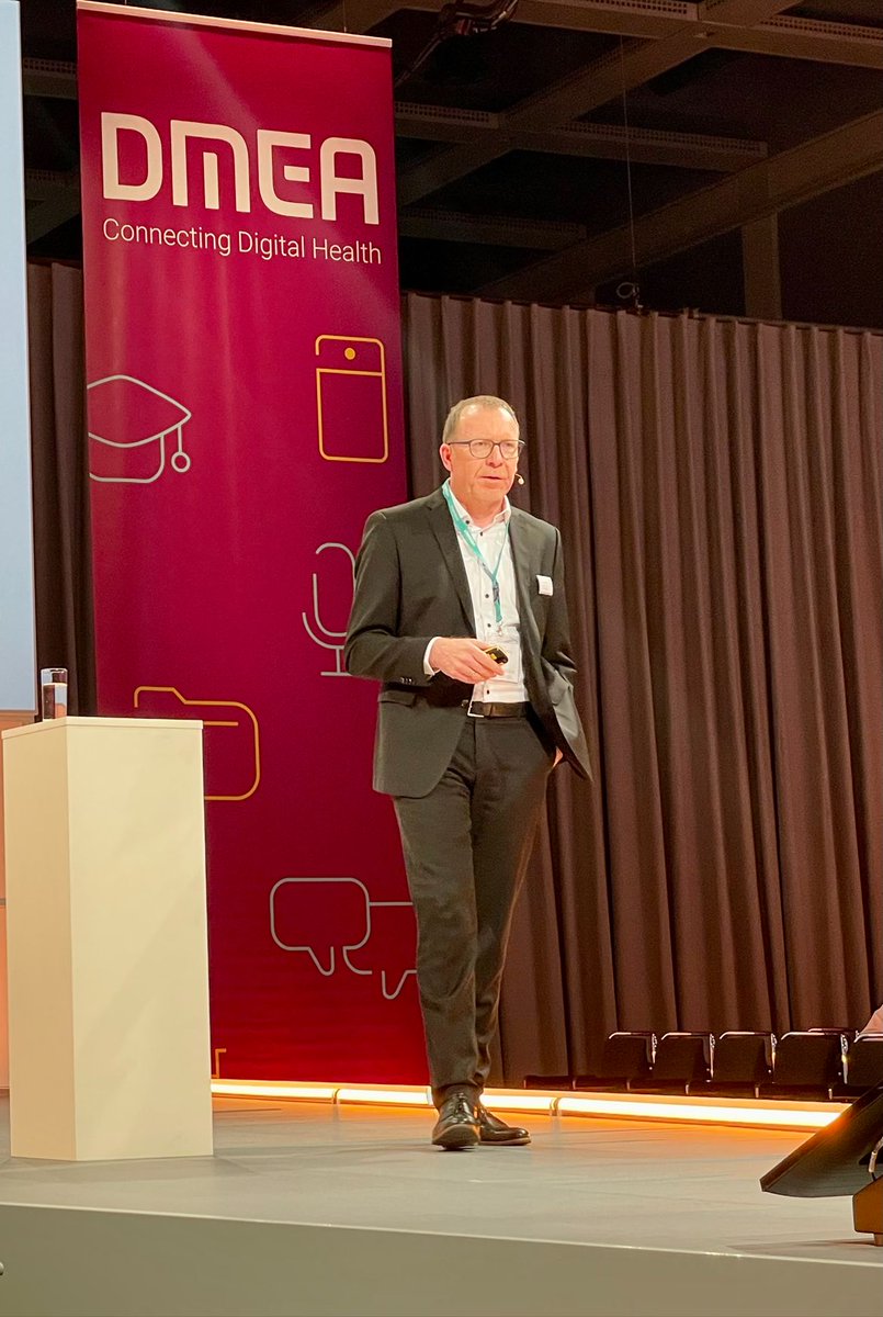 itwithcare's tweet photo. Spannender Vortrag von Dr. Ralf Brandner auf der Stage der @_DMEA - Connecting Digital Health in Berlin zum Thema Erwartungen, Erfahrungen, Ausblick zu TI, EPA und eRezept.
#digitalhealth #ti #xtention #epa #digitalisierung #dmea #dmea23 https://t.co/9KBNi8fb8D