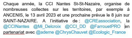 20 entreprises et 3 tonnes de #déchets #électriques /électroniques collectés à l'occasion de la collecte  ce jeudi sur 2 lieux  : PA-CAW /Ste Pazanne, représentée par Laurence PACAUD/<a href="/XEFI_France/">XEFI</a>  à <a href="/VilleDePornic/">Ville de Pornic</a>  représentée par Lucie RIGAUD, 2 adhérentes de <a href="/CREassociation/">coeur de retz entrep</a>