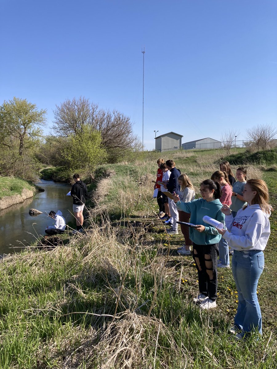 DMACC Environmental Science students conducting a Stream Visual Assessment Protocol today! <a href="/NorthPolkHS/">North Polk High School</a>