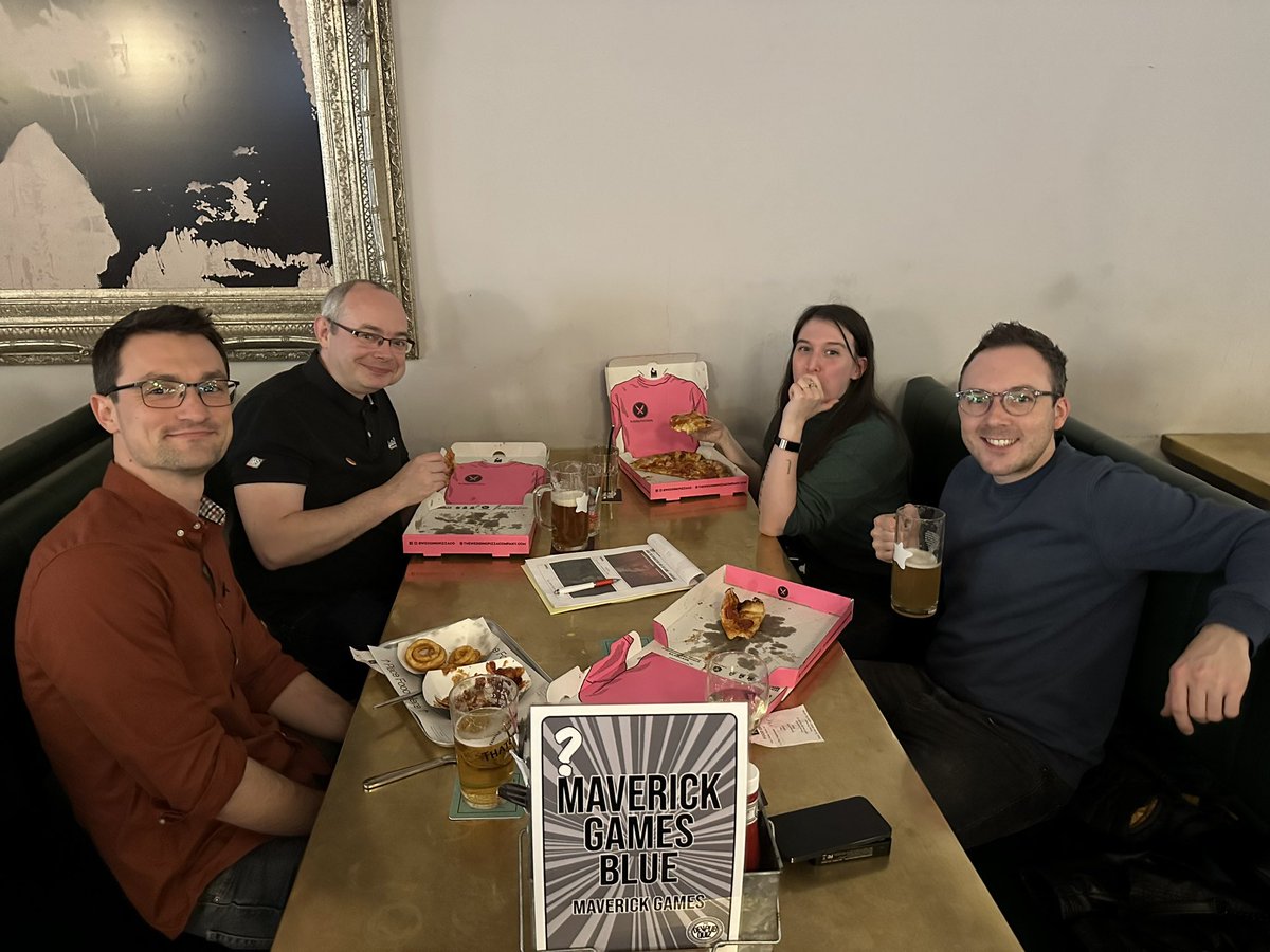 MaverickGames's tweet photo. It was great to be a part of the Dev Pub Quiz in Leamington last night where Maverick were the headline sponsors!
A great opportunity to get out there and make friends! 
#DevPubQuiz https://t.co/FekKtUsSrM